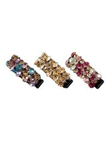 1/4/6Pcs Colorful Rhinestone Bangs Side Clips – Light Luxury Hair Clips For Women & Teens | Fashionable Duckbill & Ponytail Clips With Dazzling Diamonds | Exquisite Headwear For Daily Wear, Parties, Bathroom, Bedroom, Living Room​ Back To School