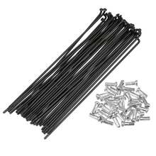 Bicycle Spokes Metal Bike Spoke With Nipples For Most Bicycle - 黑色,銀色 144mm 14G 36Pcs 金屬 - 查看 1