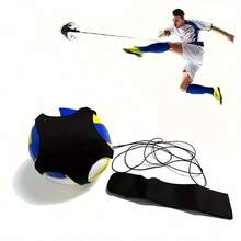 Football Kick Trainer, Adjustable Elastic Soccer Ball Auxiliary Fitness Equipment - Black - View 7