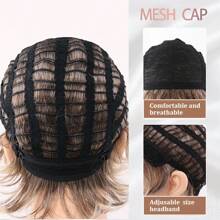 Elegant Women's Short Curly Pixie Cut Wig - Voluminous Gradient Style With Side Bangs, Perfect For Parties, Daily Wear & Valentine's Day Celebrations, High-Temperature Fiber, Loose Curls, Dark To Light Blonde Ombre, Festive Hairpiece | Voluminous Wig | Natural Look Wig