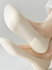 1 Paio di calzini senza solette invisibili con supporto dell'arco plantare per donna, copertura totale del piede con cuscinetti in schiuma morbida, assorbimento degli urti, traspiranti, comodi e adatti a vari tipi di scarpe