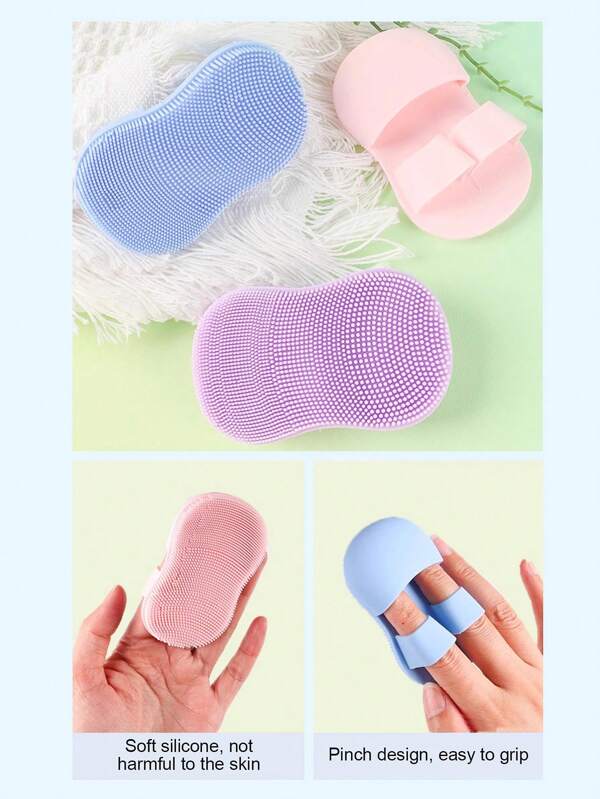 1pc Finger-Shaped Soap Facial Cleansing Brush, Mini Soft Silicone Massage Brush For Nose & Cheek Makeup Remover,Face Scrubber,Beauty,Skin Care Products,Spa,Self Care,Skin Care Tools,Face Care,Esthetician Supplies,Skin,Face Wash,Facial