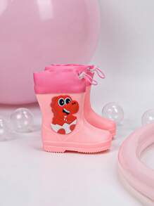 Une paire de bottes de pluie pour enfants pour toutes les saisons, anti-dérapantes et résistantes à l'usure, pour garçons et filles, avec un design en forme de dinosaure et de crocodile, imperméables et sans odeur, chaussures d'eau de sport, convenant aux jeux extérieurs et à l'habillement les jours de pluie, ainsi qu'aux voyages extérieurs pendant la saison des pluies