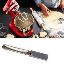 Set 2 escobillas carbón compatibles batidora KitchenAid recambio motor accesorio electrodomésticos repuesto mantenimiento fácil instalación eléctrico duradero eficiente cocina hogar - Negro - Ver 4