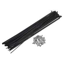 Bicycle Spokes Steel Bike Spoke With Nipples For Most Bicycle - 黑色 260mm 13G 36件鋼 - 查看 1