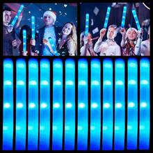 102PCS LED Light Up Foam Sticks Wand Rally Batons Flashing Glow Stick For Party, LED Foam Glow Sticks Light Up Flashing Wands Show DJ Party Wedding Birthday Christmas Halloween Festival Events