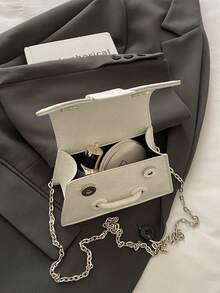 包包女士新款斜挎包高档小众设计包女2025新款时尚百搭单肩包 - 白色 - 查看 9