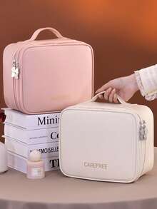 Nuova borsa per il trucco in PU di grandi dimensioni per donna, borsa cosmetica a doppio strato con grande capacità, custodia per il trucco di piccole dimensioni, borsa da toilette, borsa cosmetica per spose/matrimoni, feste, regali per compagni di classe/mamma/fidanzata, decorazione per la stanza, borse, borsa per il trucco, organizer, stoccaggio, borse per il trucco, borsa da toilette, organizer da scrivania, borse per il trucco, borsa per il trucco, borse per il trucco, borsa per il trucco di piccole dimensioni, borsa cosmetica, regali di Natale, custodia, viaggio, custodia, frizione/piccola borsa a mano, organizer per il trucco, custodia, porta pennelli, mini custodia, custodia di grande capacità, regali per le donne, regali di Natale, idee regalo per le donne