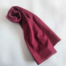 1pc Elegant Solid Color Chiffon Scarf & Hat Set - Lightweight Breathable Polyester Scarf With Matching Hat, Suitable For Casual Wear, Sun Protection, Windproof, Headscarf