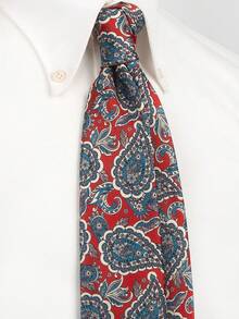 1 件男士复古印花涤纶领带 - 3.15 英寸手工时尚抽象几何图案，休闲嘻哈街头风格，小花编织领带 - 彩色 - 查看 22