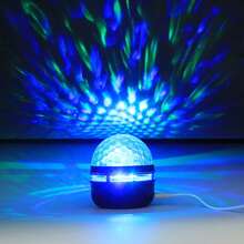 Lampe à projection d'ondes 7 en 1, veilleuse LED avec 7 effets d'éclairage et télécommande, convient pour 11 fêtes, chambre à coucher, salle de jeux, anniversaire, Noël