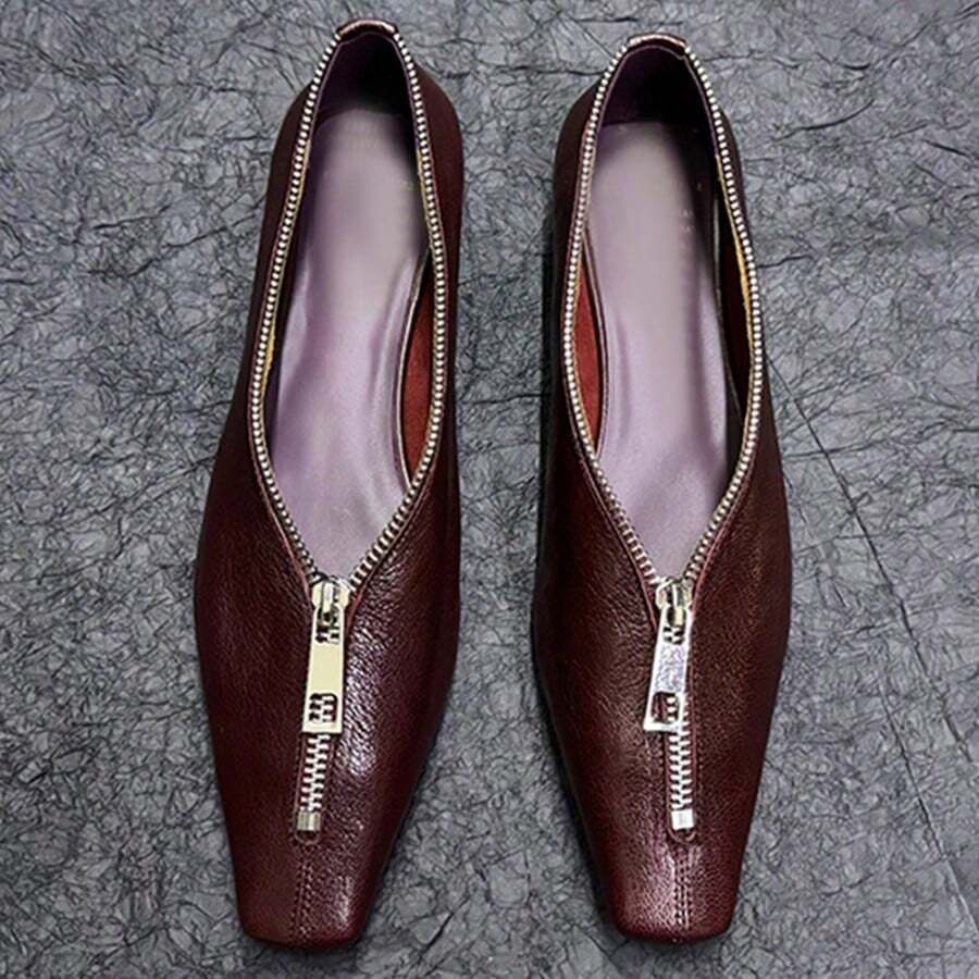 Women Flats - Red - View 1