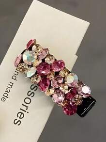 1/4/6Pcs Colorful Rhinestone Bangs Side Clips – Light Luxury Hair Clips For Women & Teens | Fashionable Duckbill & Ponytail Clips With Dazzling Diamonds | Exquisite Headwear For Daily Wear, Parties, Bathroom, Bedroom, Living Room​ Back To School