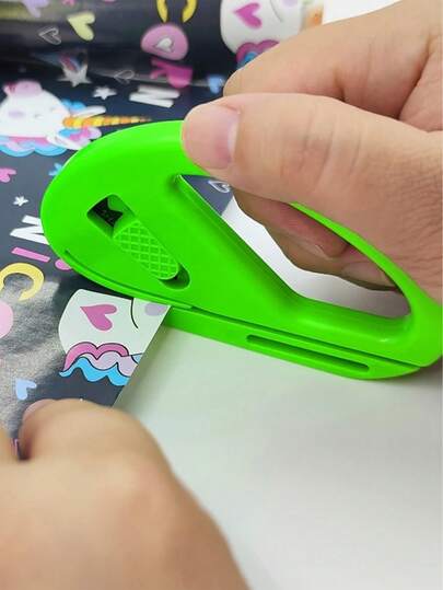 Christmas Wrapping Paper Cutter - Simple And Gift Wrapping Tool, Gift Wrapping Cutter, Creative Kraft Paper Craft Paper Roll Sliding Wire Cutting Trimmer, Christmas And Birthday Gift Wrapping Cutting Tool, Letter Opener, Daily Essential Tool