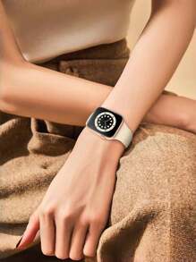 Compatible With Apple Watch Band For Teens Series 10/9/8/6/5/4/3/SE/Ultra 1&2 (38mm/40mm/41mm/42mm/44mm/45mm/46mm/49mm) - Anti-Sweat Silicone Strap With Hypoallergenic Design, Breathable & Non-Slip For School Sports & Daily Wear