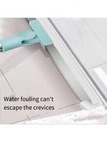 Magic Silicone Squeegee Multipurpose Floors Glass Broom 1.40m Two-Way Window Cleaner - màu xanh lá - Xem 7