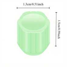 4 个荧光轮胎气门杆盖 - 夜光车轮气门盖，适用于通用汽车、自行车 - 夜光汽车外部配件，炫酷夜光