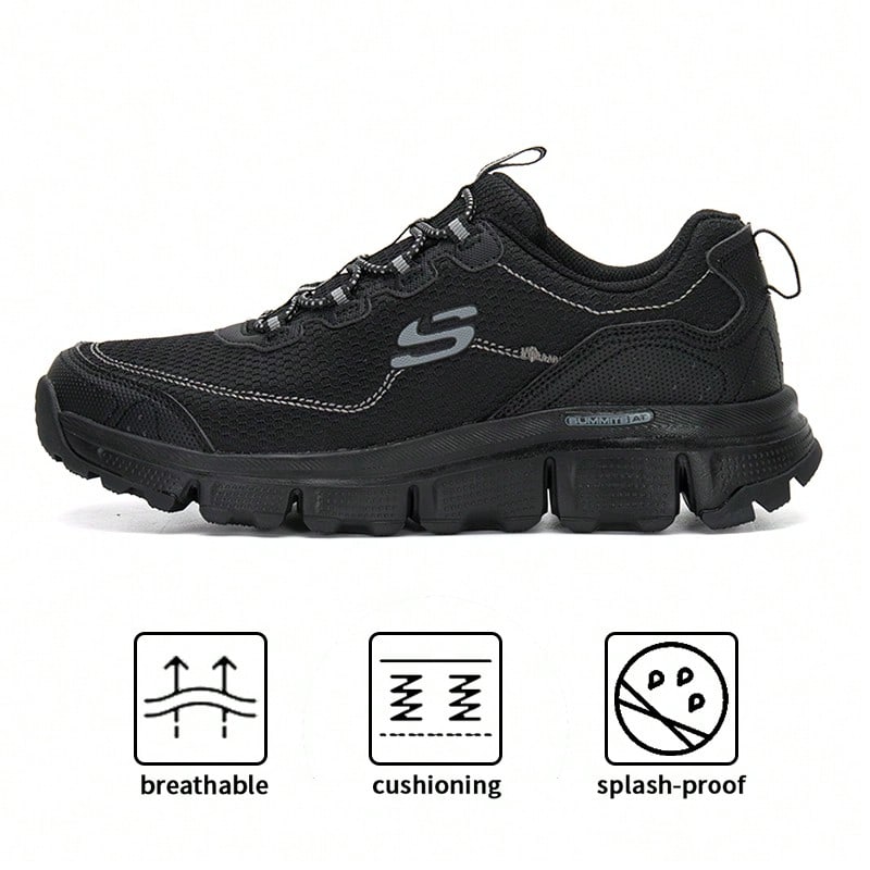 Skechers 戶外鞋健行鞋男鞋緩震郊區露營日常通勤237704 - 黑色 - 查看 1