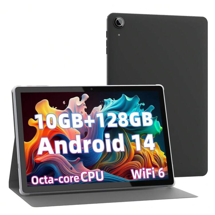 Rebecco Android Tablet 10 Inch - Android 14 Octa Core 1.8GHz