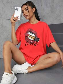 Letras  Poliéster        Deportivo  Oficina  Casa - Rojo - Ver 4