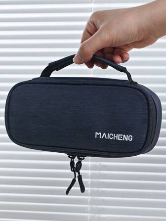 1pc Oversized Medical/Insulin Cold Storage Bag With 2pcs Reusable Ice Packs,Portable Hand-Held Insulated Cooler Box For Medications, Gel Ice Pack