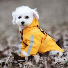 Manteau de pluie pour chien pour toutes les saisons, harnais de poitrine pour animal de compagnie, poncho de pluie, veste imperméable et réfléchissante pour petits et moyens chiens