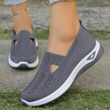 Zapatos de verano para mujer: zapatos casuales y cómodos para senderismo, zapatos planos ligeros y sencillos para todas las estaciones, calzado con