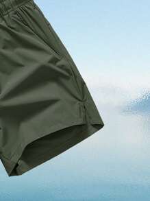 Men's Must-Have Summer Beach Shorts, Outdoor Casual Shorts, Split Leg Design, Fashionable And Practical