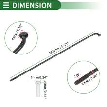 Bicycle Spokes Carbon Steel Bike Spoke With Nipples For Most Bicycle - Black 133mm 14G 36Pcs Carbon Steel - View 4