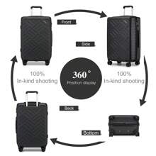 supercase ABS+PC Hardshell Suitcase 20" 24" 28" Or 3 Piece Set – Lightweight Cabin Size Carry On & Check In Luggage With Spinner Wheels, TSA Lock & YKK Zippers – Travel Bag For Holiday, Business, And Weekend Getaways