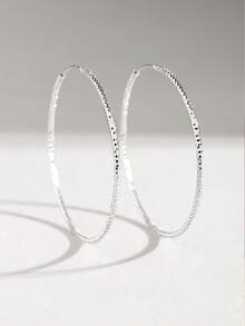 زوج من أقراط الحلقة الكاملة بنجوم من الفضة الإسترليني عيار 925، مناسب للارتداء اليومي والعطلات، أفضل هدية لعيد الفصح وعيد الأم، مجوهرات نسائية بتصميم أنيق ولمعان لامع