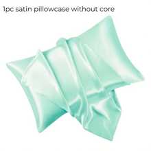 1 pieza Funda de almohada de satén, funda de almohada de seda para el cabello y la piel, lujosa y sedosa, ultra suave y transpirable, sin relleno, fundas de cojín lavables a máquina para decoración del hogar, decoración del dormitorio