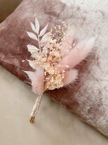 Conjunto Bohemio de mini ramos de flores secas | Arreglos en botellas pequeñas | Decoraciones de mesa | Regalo en caja de regalo, decoración de otoño