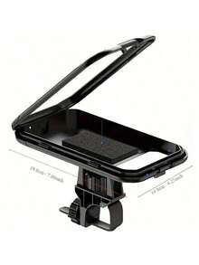 1 件通用自行车手机支架，防水 ABS 材质，4 英寸 - 6.9 英寸 TPU 触摸屏，360° 可调，防震防尘防雪，车把夹，适用于户外骑行和摩托车