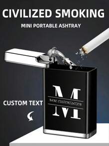 Spersonalizowany tekst, wysuwana popielniczka, przenośna kieszeń, miniaturowa metalowa popielniczka, brelok podróżny na zewnątrz, popielniczka do gaszenia pożaru