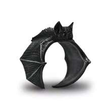 1pc Retro Metal Minimalist Bat Design Open Ring, Personalized Animal Ring For Men