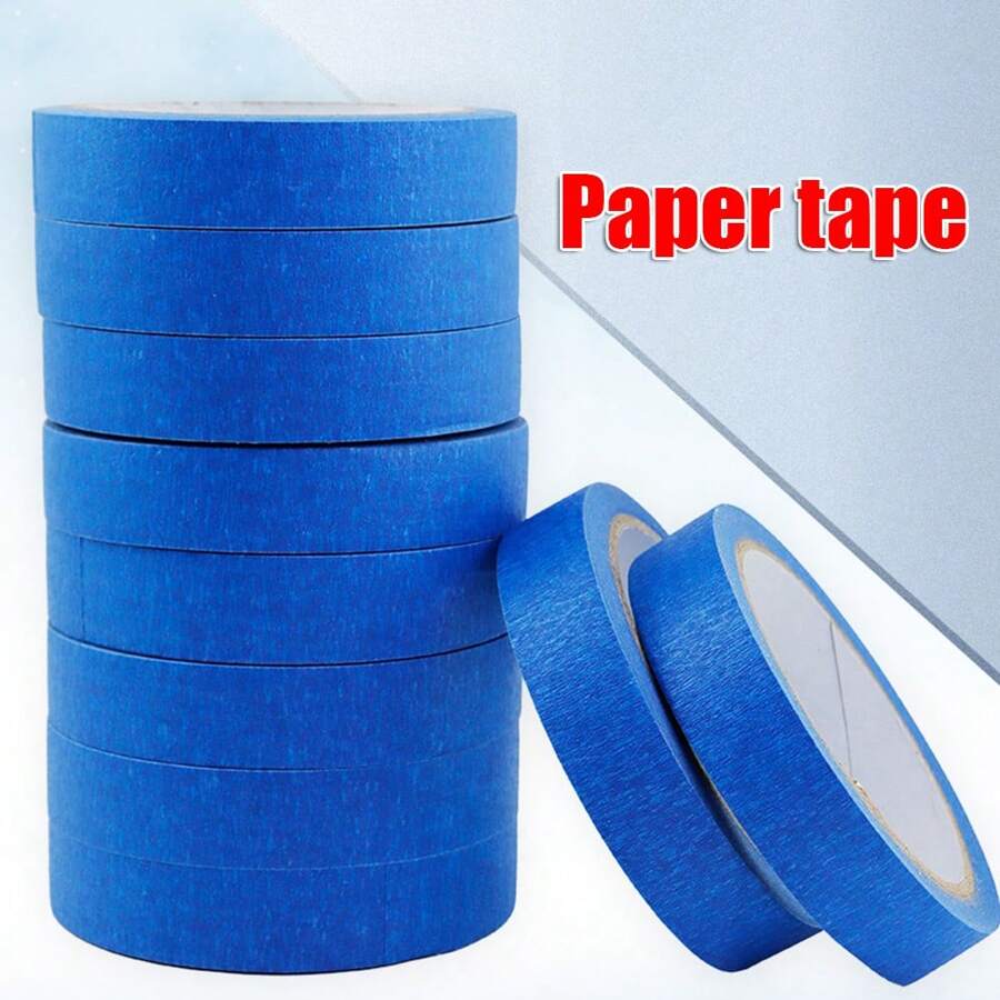 1 Peça Fita Adesiva de Pintura Azul para Acabamento de Bordas, Recorte de Parede e Teto, Liberação Limpa, Fita Adesiva de Pintor Livre de Resíduos