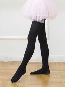 3 piezas Medias de ballet para niñas de unicolor
