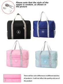 1 szt. składana torba podróżna do przechowywania, lekka torba o dużej pojemności, modny towarzysz podróży - stylowa, lekka, składana torba podróżna z dużą ilością miejsca do przechowywania, idealna do zorganizowanego pakowania. Nadaje się do różnych aktywności, takich jak podróże, fitness, piesze wycieczki, bieganie, jazda na rowerze, kemping itp. Przenoszenie bagażu, powrót do szkoły, plecak, niezbędne rzeczy w podróży, organizer na wakacje na plaży, prezent dla kobiet, prezent dla mężczyzn, przybory szkolne