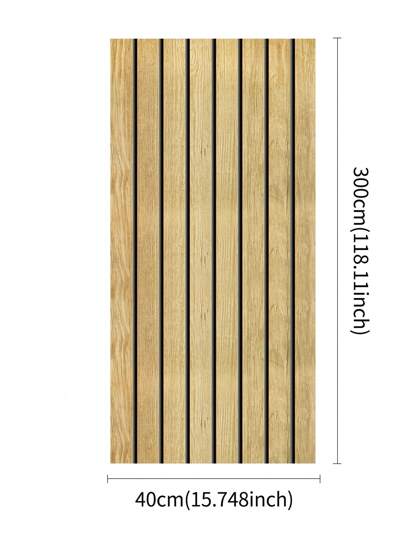 Roll Self Adhesive Wallpaper, Wood Grain Imitation Wand Panels, Thickened Waterproof IPXE Stickers, Indoor Living Room, Ceiling, Bedroom Office ation view 3