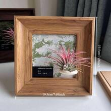 1pc Vintage Wooden Decorative Photo Frame, Wall Hanging Photo Frame, Plant Hanging Bracket, Desktop Photo Frame Ornament, Home Decoration (Excluding Plants And Cards In Pictures) - 1Pcs - View 18