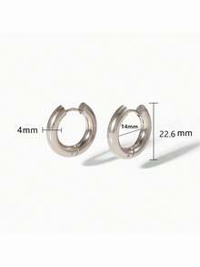 Baroque Asymmetric Faux Pearl Pendant Earrings, Round Hoop Accessories