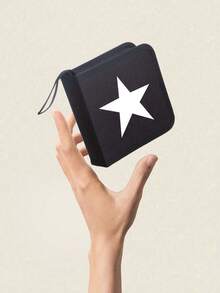 1pc 40pcs CD/DVD Case Holder: Portable Wallet Disc Storage Binder For Car, Home & Travel - Keep Your Discs Organized!Suitable For Daily Use,Birthdays, Holidays, Vacation,Daily Storage,Mother's Day Gift - Black - View 9