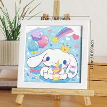 Sanrio 1 Set Sanrio Hello Kitty & Friends 5D DIY Diamond Painting Kit With Frame, Cute Gift For Diamond Painting Beginner