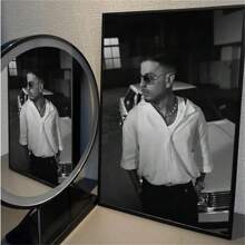 1 Pc Optional Frame Posters Wall Arts Pop Singer Rauw Alejandro Poster Art Waterproof Paper Coffee House Bar Room Wall Decor ,Wall Art With Frame