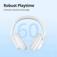 SOUNFII Q20 Bluetooth Over-Ear Headphones With Single Feed And Noise Cancellation - 白色 - 查看 9