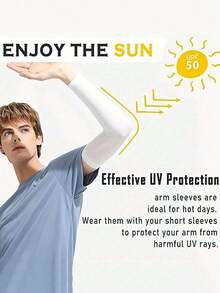 Outdoor Ice Sleeve - UPF Sports Arm Sleeve, Made Of Stretchy Quick-Dry Polyester, Suitable For Cycling, Fishing, Hiking - Multicolor - View 5