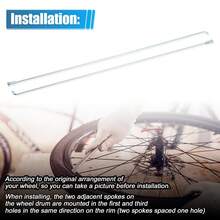 Bicycle Spokes Steel Bike Spoke With Nipples For Most Bicycle - 銀色調 14G 12 件鋼 - 查看 3