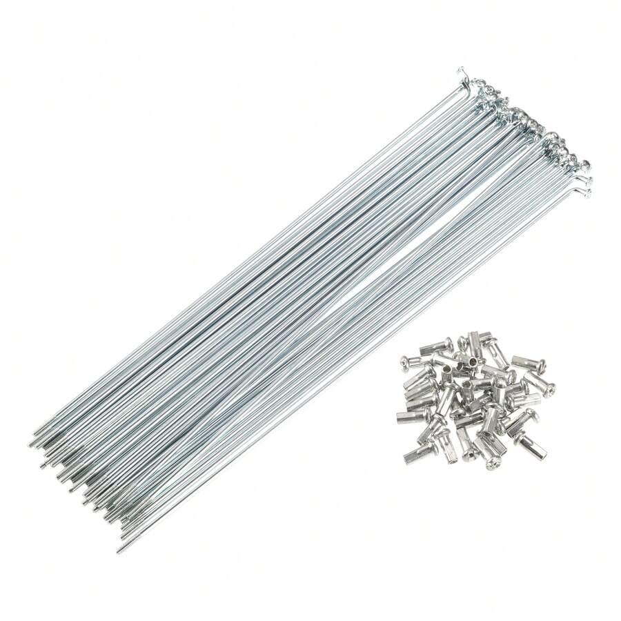 Bicycle Spokes Steel Bike Spoke With Nipples For Most Bicycle - 銀色 214mm 13G 36件鋼 - 查看 1