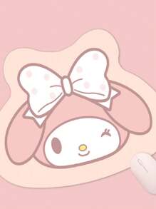 Sanrio 1pc- Sanrio Authorized Sanrio, Cartoon Shaped Mouse Pad, Leather Material, Creative Small Non-Slip Pad, Personalized Computer Desk Pad For Office, Graduation Season Opening Season Gift, Office School Supplies For Friends, Cinnamoroll, Kuromi, My Melody, Pochacco, Back To School Gaming Mouse Pad